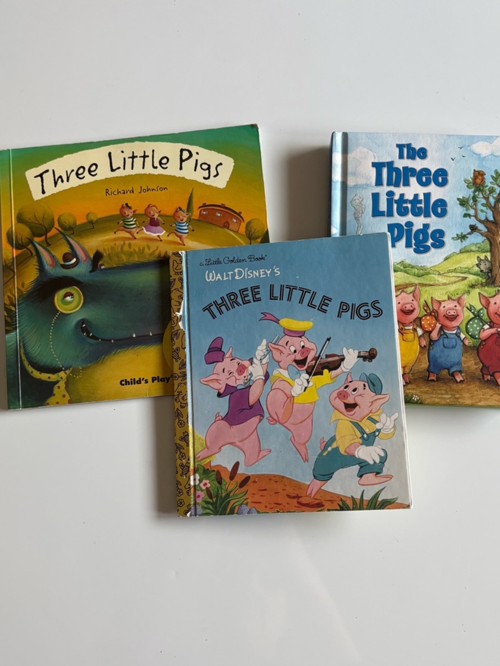 Three little pigs- 3 copies, hardcover and paperback